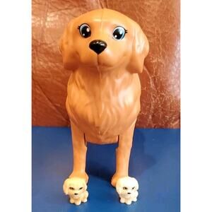 Barbie 5 Inch Pregnant Brown Labrador Dog 2 Puppies Newborn Playset Replacements